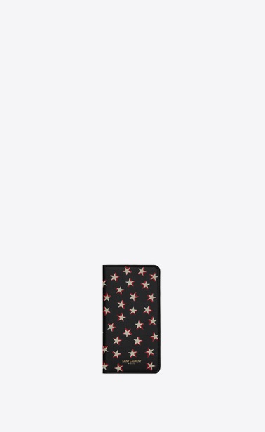 iPhone X ケース(レザー/スタープリント)